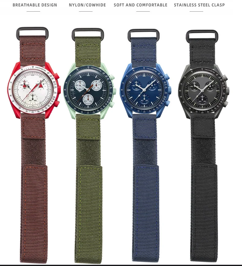 20mm New Braided High Quality Nylon Watch band For Omega Soft Strap for Swatch co-branded planet Series wristband bracelet belt
20mm New Braided High Quality Nylon Watch band For Omega Soft Strap for Swatch co-branded planet Series wristband bracelet belt