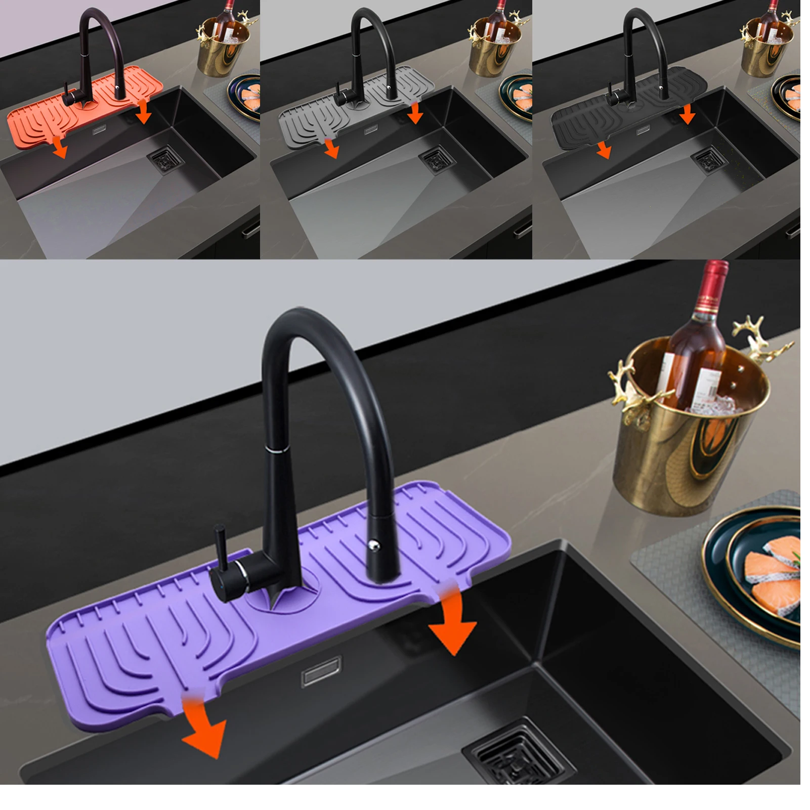 Silicone Kitchen Guard For Faucet Kitchen Guard For Faucet Fast Drying Mat Silicone Drying Pad For Kitchen And Bathroom
Silicone Kitchen Guard For Faucet Kitchen Guard For Faucet Fast Drying Mat Silicone Drying Pad For Kitchen And Bathroom