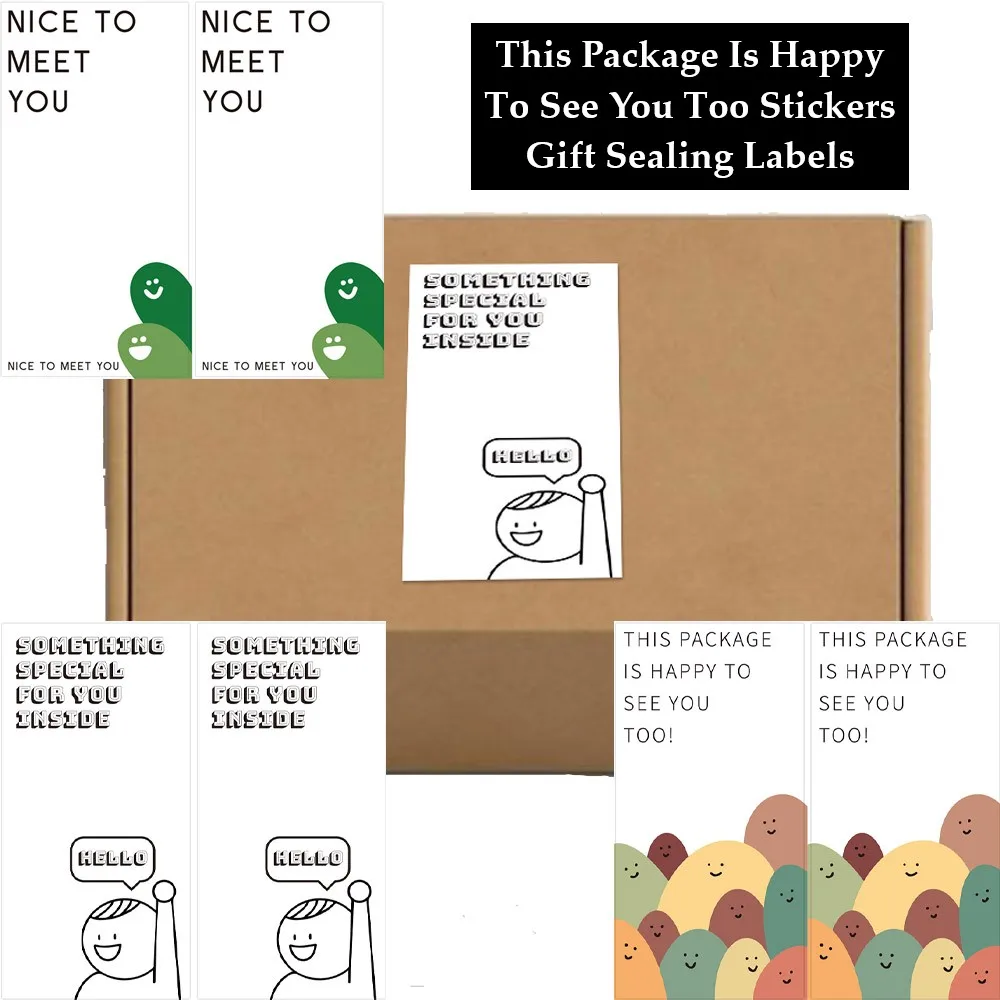 5*10cm White Personalized "This Package Is Happy To See You Too" Stickers Gift Sealing Labels Special For You Sticker
5*10cm White Personalized "This Package Is Happy To See You Too" Stickers Gift Sealing Labels Special For You Sticker
