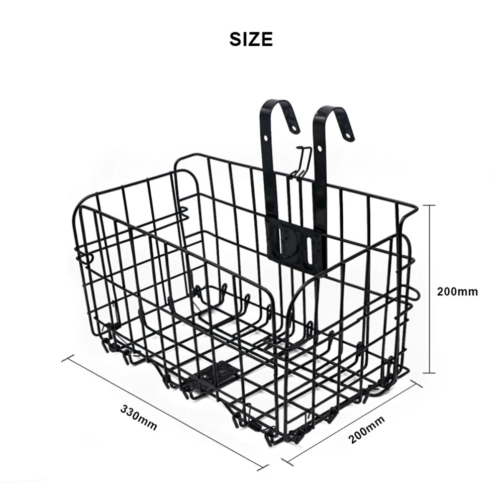 Bike Metal Front Basket Bicycle Foldable Handlebar Thick Iron Panniers Cycling Container Mountain Bike Accessories
Bike Metal Front Basket Bicycle Foldable Handlebar Thick Iron Panniers Cycling Container Mountain Bike Accessories