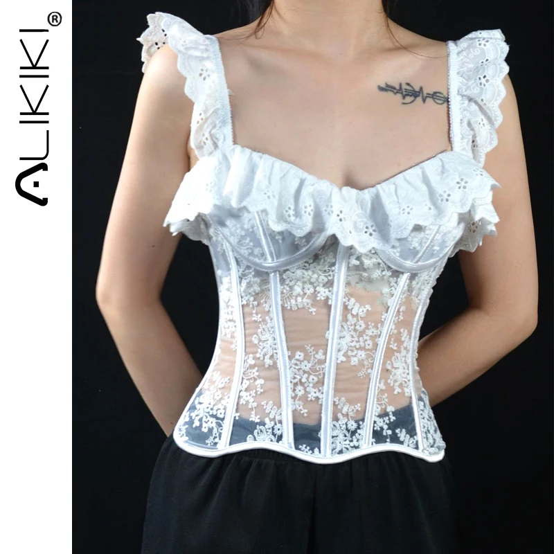 Сексуальный женский кружевной корсет, топ, белый, для невесты, на шнуровке, прозрачные, для похудения, корсеты, бюстье с ремнем, формировател...
Сексуальный женский кружевной корсет, топ, белый, для невесты, на шнуровке, прозрачные, для похудения, корсеты, бюстье с ремнем, формировател...