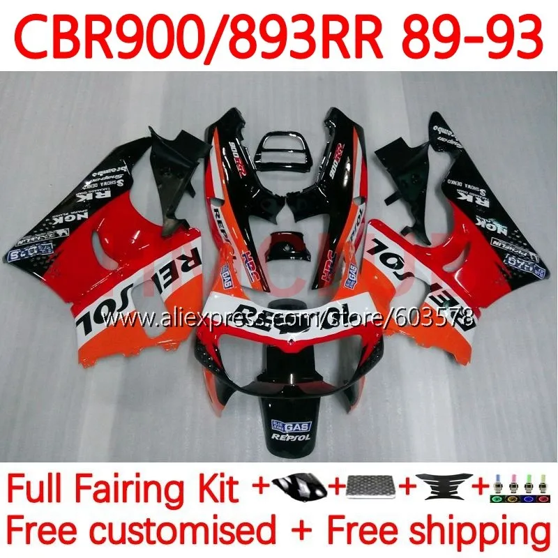 Body For HONDA CBR893RR CBR 893RR CBR900 CBR893 RR 1989 1990 1991 1992 1993 CBR900RR 89 90 91 92 93 Fairing orange blk 119No.1
Body For HONDA CBR893RR CBR 893RR CBR900 CBR893 RR 1989 1990 1991 1992 1993 CBR900RR 89 90 91 92 93 Fairing orange blk 119No.1