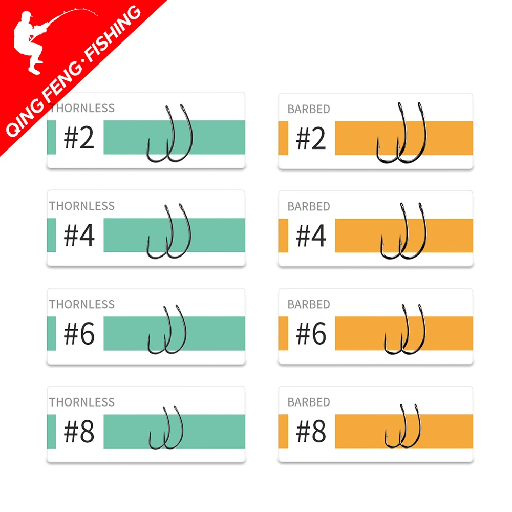 50pcs High Carbon Stainless Steel Barbed hooks Carp Fishing Hooks Barbed fish hook Barbless fishhook
50pcs High Carbon Stainless Steel Barbed hooks Carp Fishing Hooks Barbed fish hook Barbless fishhook