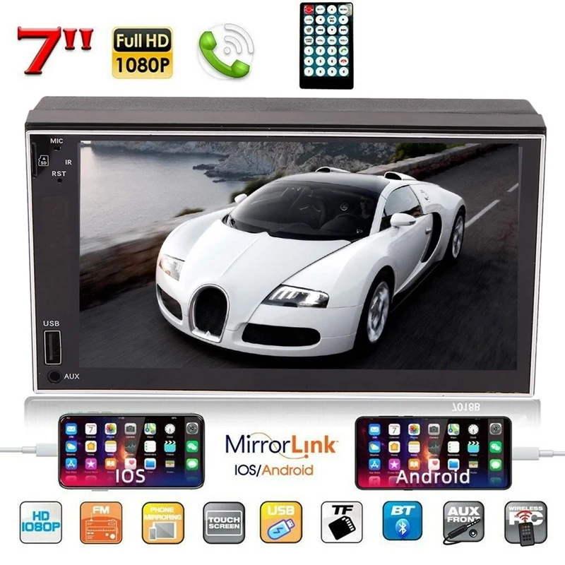 Double 2 Din 7Inch Car Stereo Radio MP5 Bluetooth Touch Player USB Mirror Link For GPS Bilicar-7053
Double 2 Din 7Inch Car Stereo Radio MP5 Bluetooth Touch Player USB Mirror Link For GPS Bilicar-7053