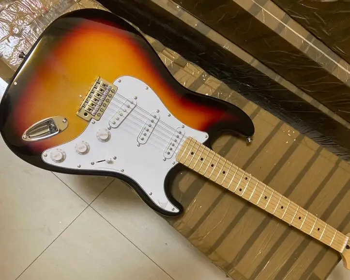Chinese guitar factory custom st sunburst Guitar Electric Guitar Real photo free shipping Top quality in stock E918
Chinese guitar factory custom st sunburst Guitar Electric Guitar Real photo free shipping Top quality in stock E918