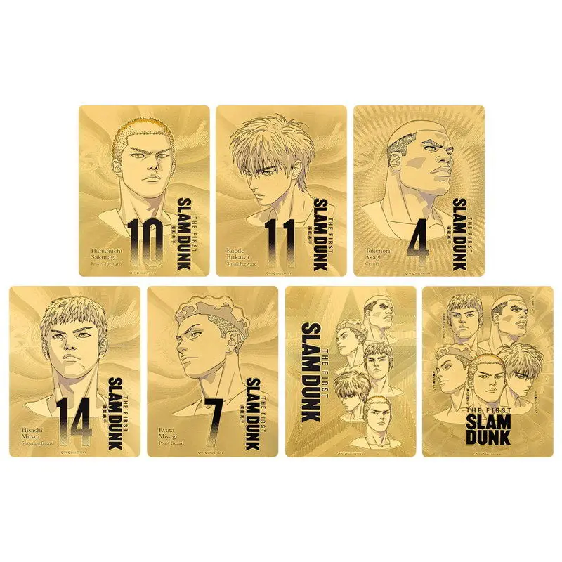 

Anime Rukawa Kaede SLAM DUNK Akagi Takenori Ryota Miyagi Hisashi Mitsui Sakuragi Hanamichi collection medal card Board game card