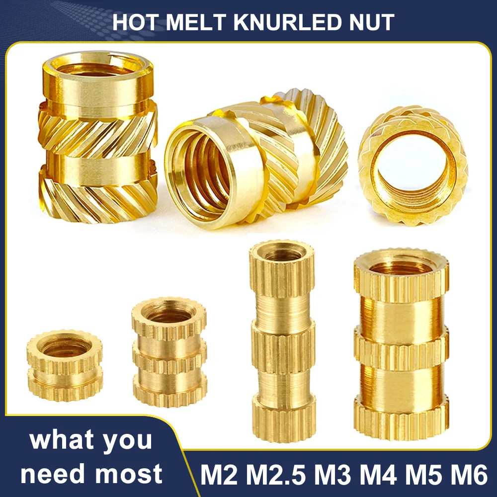 M2 M2.5 M3 M4 M5 M6 Brass Heat Insert Nut Knurled Threaded Hot Melt Molding Injection Embedded Insertion Nut of 3D Printer
M2 M2.5 M3 M4 M5 M6 Brass Heat Insert Nut Knurled Threaded Hot Melt Molding Injection Embedded Insertion Nut of 3D Printer