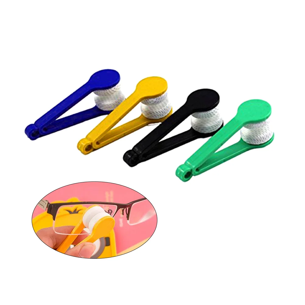 

5pcs Mini Sun Glasses Eyeglass Microfiber Spectacles Cleaner Brush Cleaning Tool Eyeglasses Cleaning Clip