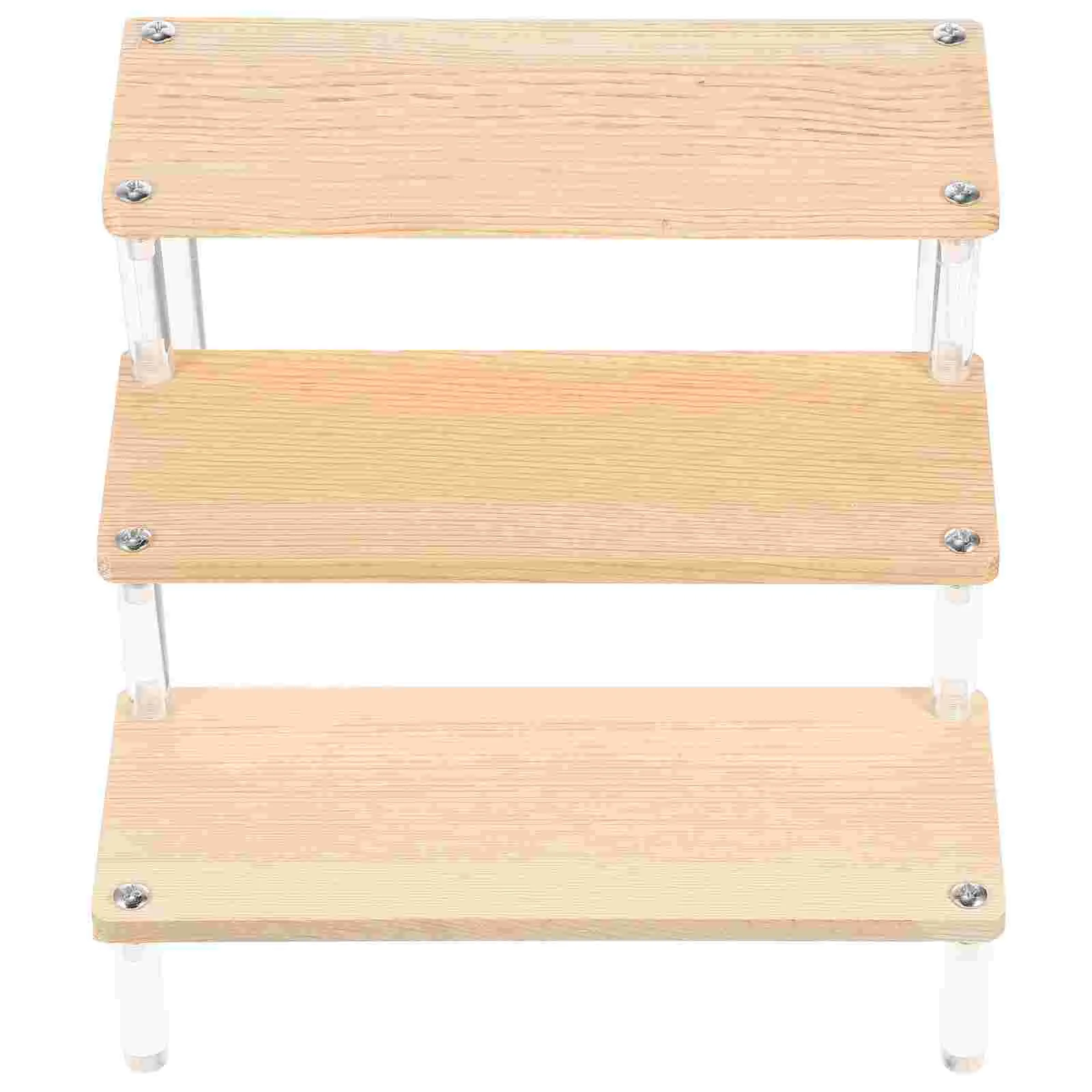 Display Stand Riser Shelf Acrylic Rack Wooden Risers 3 Dessert Ladder Organizer Pantrycupcake Holder Step Figure Wood Tier 
Display Stand Riser Shelf Acrylic Rack Wooden Risers 3 Dessert Ladder Organizer Pantrycupcake Holder Step Figure Wood Tier