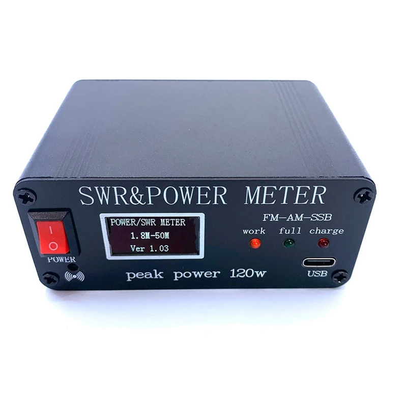HLZS-FM AM SSB 1.8Mhz-50Mhz SWR Power Watt Meter SWR & Power Meter Peak Power 120W PWR SWR Meter
HLZS-FM AM SSB 1.8Mhz-50Mhz SWR Power Watt Meter SWR & Power Meter Peak Power 120W PWR SWR Meter