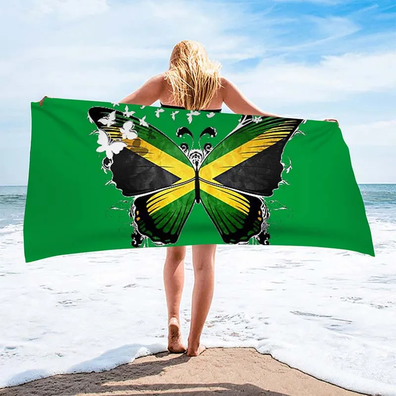 Beach Towel Luxury Premium Jamaican Flag Butterfly Pattern Beach Towel Extra Large Soft Quick-drying Seaside Beach Bath Towel
Beach Towel Luxury Premium Jamaican Flag Butterfly Pattern Beach Towel Extra Large Soft Quick-drying Seaside Beach Bath Towel