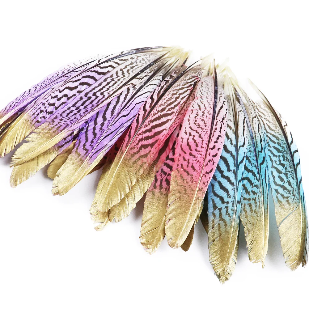 10Pcs/bag Gold Goose Feather 15-20cm Dyed Pheasant Plume Jewelry Accessories Dress Clothes Tire Party Decoration Craft Plumas
10Pcs/bag Gold Goose Feather 15-20cm Dyed Pheasant Plume Jewelry Accessories Dress Clothes Tire Party Decoration Craft Plumas