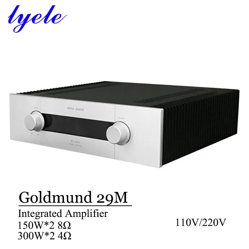 Lyele Audio Replica Goldmund 29M Power Amplifier Combined Sound Amplifier High Power 150w*2 MJL4281 4302 High-end Audio Amp
Lyele Audio Replica Goldmund 29M Power Amplifier Combined Sound Amplifier High Power 150w*2 MJL4281 4302 High-end Audio Amp
