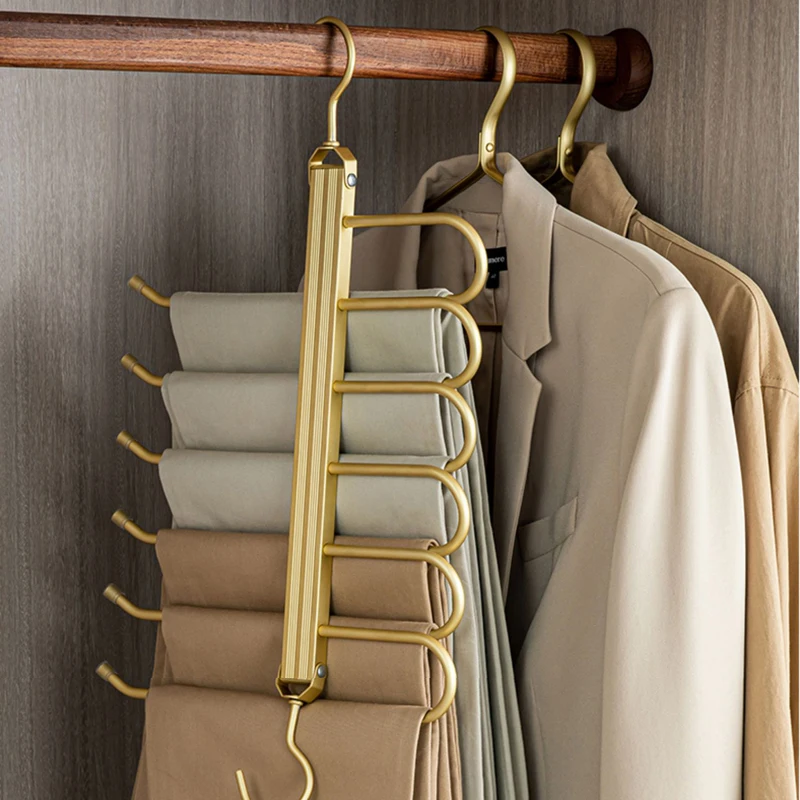 Multilayer Foldable Hanger Multifunctional Rotatable Tie Scarf Storage Rack Aluminum Alloy Hanger Pants Multilayer Organizer
Multilayer Foldable Hanger Multifunctional Rotatable Tie Scarf Storage Rack Aluminum Alloy Hanger Pants Multilayer Organizer
