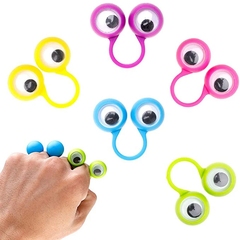 20pcs Creative Finger Eye Puppet Rings with Wiggly Eyes Toys Kids Birthday Party Favors Giveaway Presents Pinata Filler
20pcs Creative Finger Eye Puppet Rings with Wiggly Eyes Toys Kids Birthday Party Favors Giveaway Presents Pinata Filler