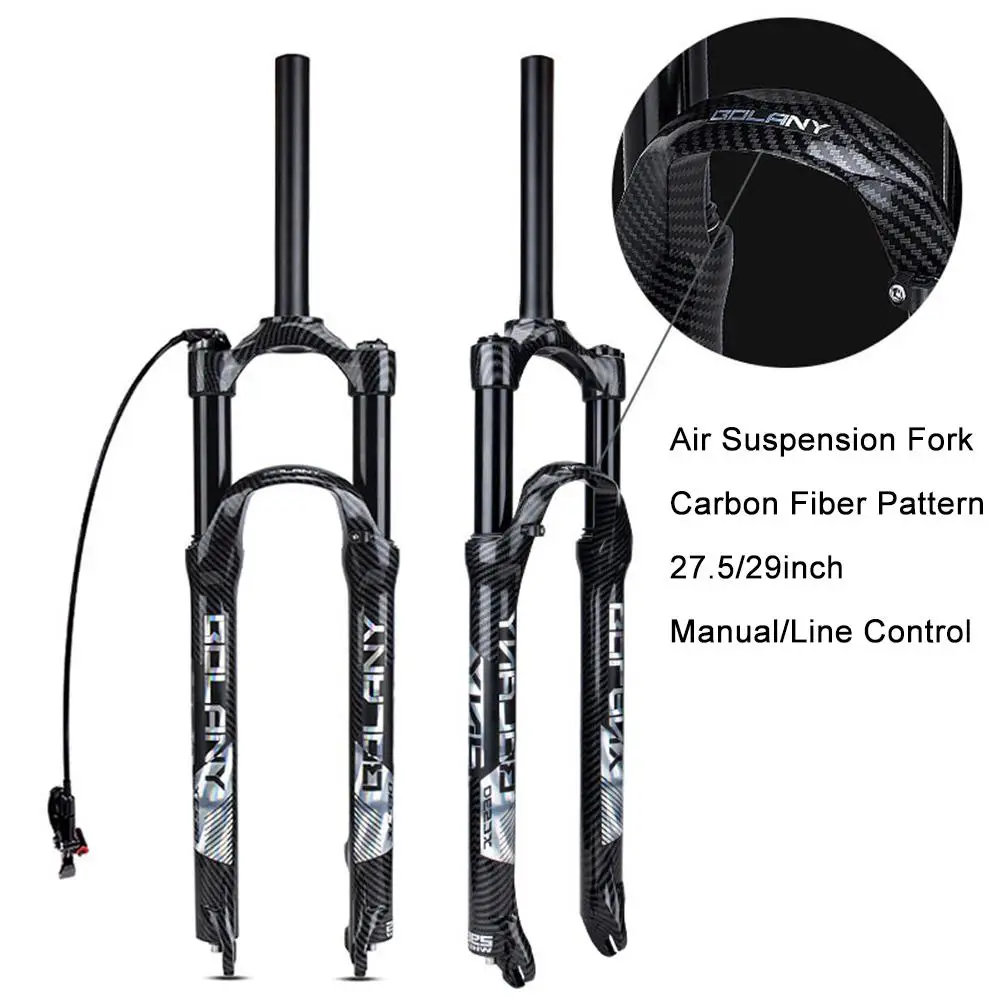 Air Suspension Fork Carbon Pattern Mountain Bicycle Front Fork Air Forks Shock Absorber27.5 29 Inch Straight Tube for MTB Bike
Air Suspension Fork Carbon Pattern Mountain Bicycle Front Fork Air Forks Shock Absorber27.5 29 Inch Straight Tube for MTB Bike