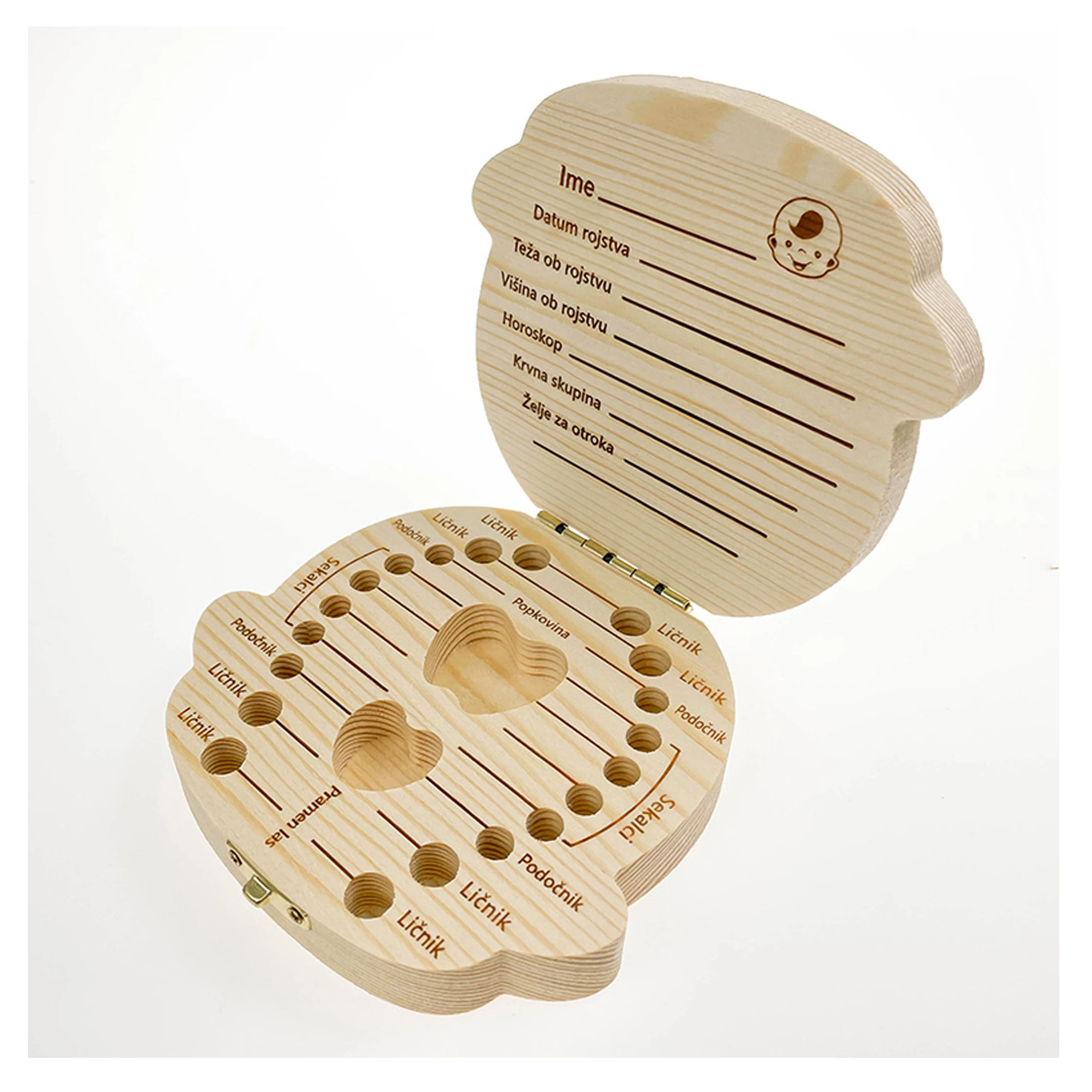 Wooden Kids Baby Tooth Box Organizer Storage Baby Teeth Box Milk Teeth Wood DIY Crafts Painting & Decoration Natural Wood Color
Wooden Kids Baby Tooth Box Organizer Storage Baby Teeth Box Milk Teeth Wood DIY Crafts Painting & Decoration Natural Wood Color