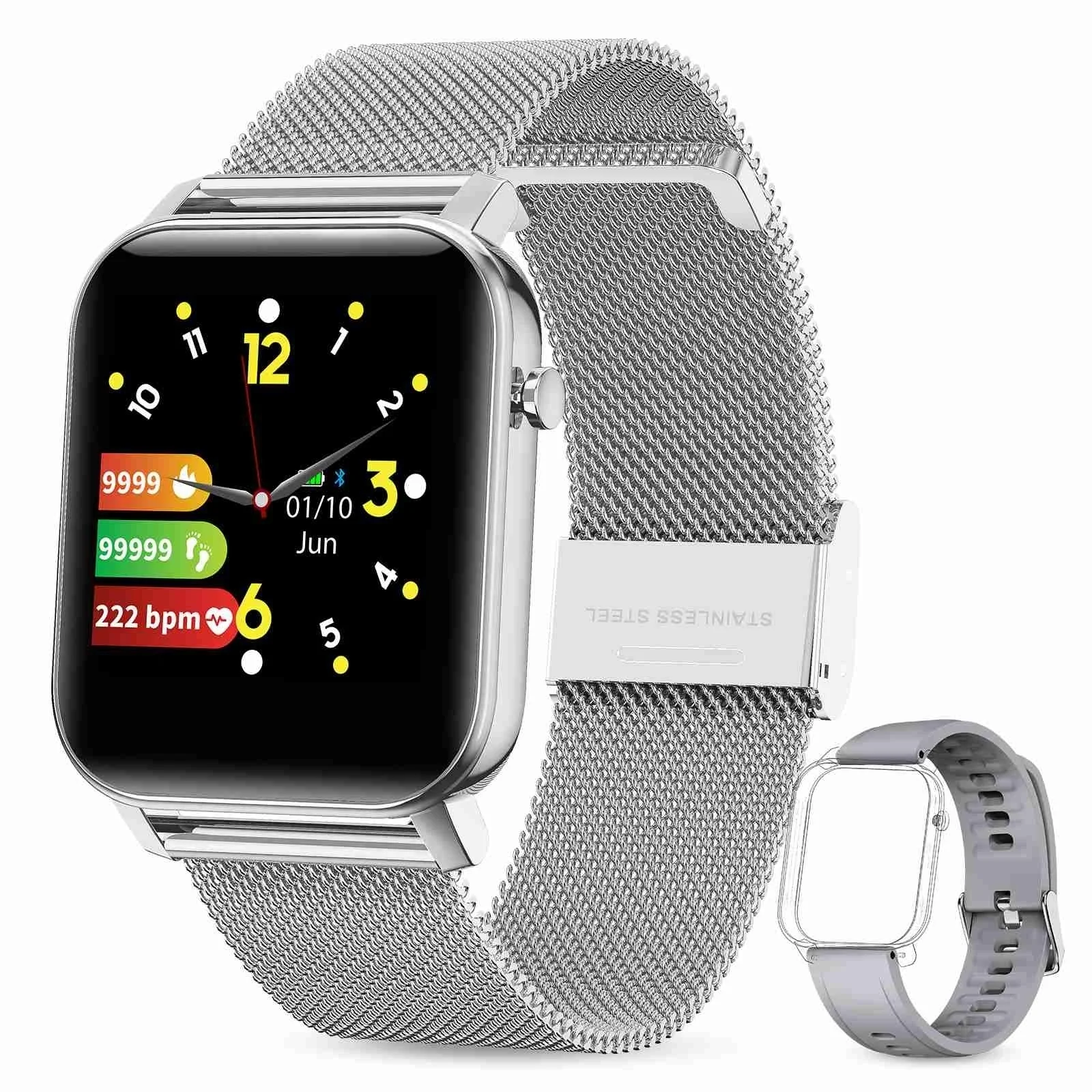Smart Watch SN87 Ultra-thin 1.4 Inch Full Touch Screen Heart Rate Blood Pressure Monitor 15 Sports Modes 30 Days Standby IP68
Smart Watch SN87 Ultra-thin 1.4 Inch Full Touch Screen Heart Rate Blood Pressure Monitor 15 Sports Modes 30 Days Standby IP68
