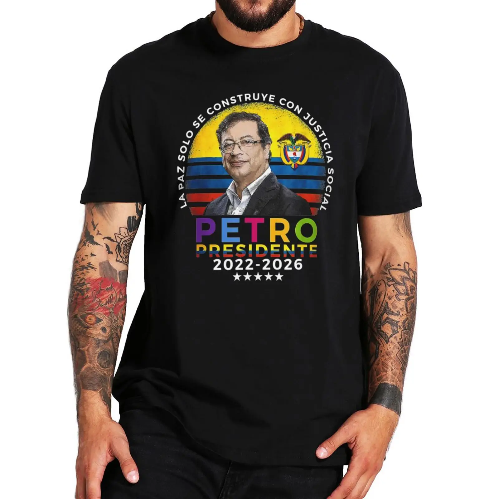 Gustavo Petro Presidente 2022 T Shirt Elecciones Colombia Fans Gift Men Women Clothing EU Size 100% Cotton Summer T-shirts
Gustavo Petro Presidente 2022 T Shirt Elecciones Colombia Fans Gift Men Women Clothing EU Size 100% Cotton Summer T-shirts