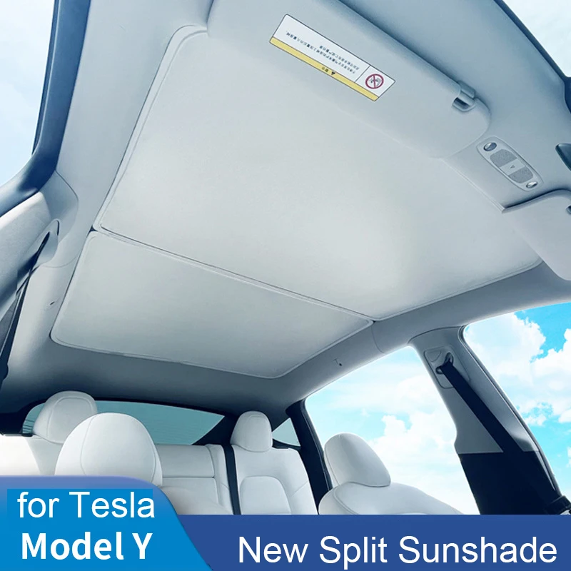 ModelY Split Sun Shades Glass Roof Sunshade for Tesla Model Y 19-22 Front Rear Sunroof Windshield Skylight Sun Shade
ModelY Split Sun Shades Glass Roof Sunshade for Tesla Model Y 19-22 Front Rear Sunroof Windshield Skylight Sun Shade