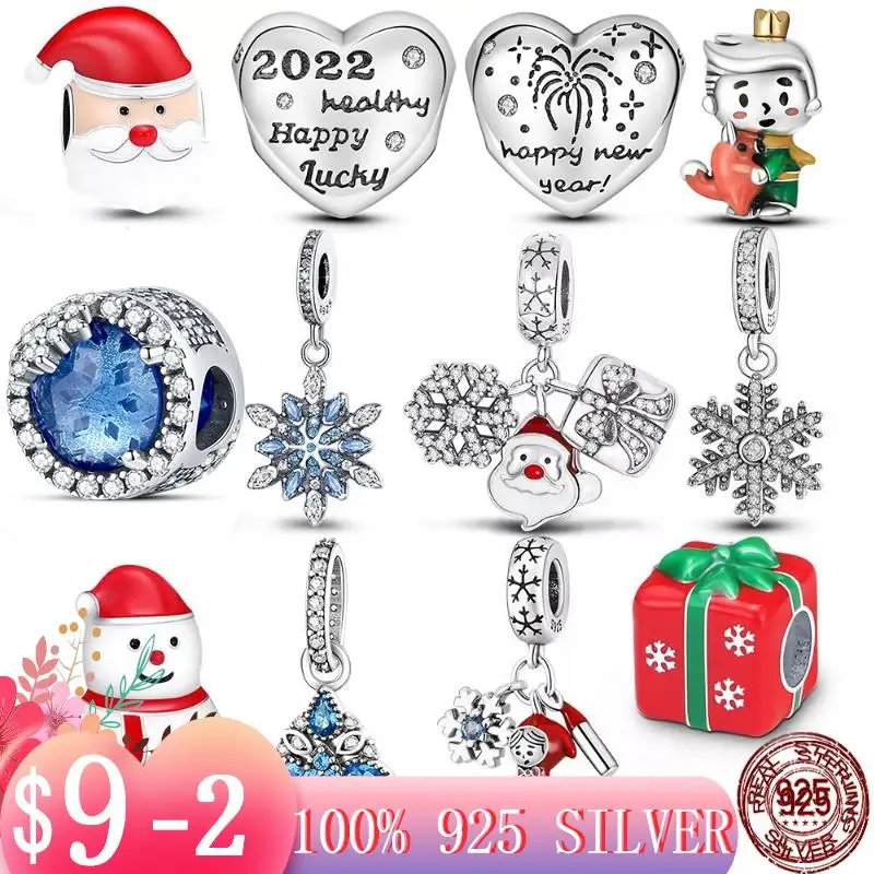 2023 New Christmas Gift Charm Beads Fit Pandora Bracelet Snowflake Clear CZ Zircon Santa Claus Deer 925 Silver Charm Jewellery
2023 New Christmas Gift Charm Beads Fit Pandora Bracelet Snowflake Clear CZ Zircon Santa Claus Deer 925 Silver Charm Jewellery