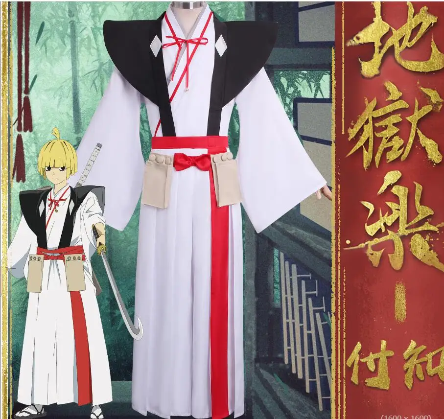 Костюм для косплея аниме Hell's Paradise Jigoku Raku, накидка ямадаасемона фучи, кимоно, веревка для ванной, Униформа, наряд на Хэллоуин