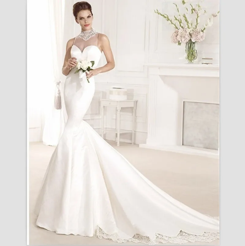 2018 Sexy Backless Mermaid New Long Train Lace Brides With Bow Custom Vestido Noiva bridal gown mother of the bride dresses
2018 Sexy Backless Mermaid New Long Train Lace Brides With Bow Custom Vestido Noiva bridal gown mother of the bride dresses