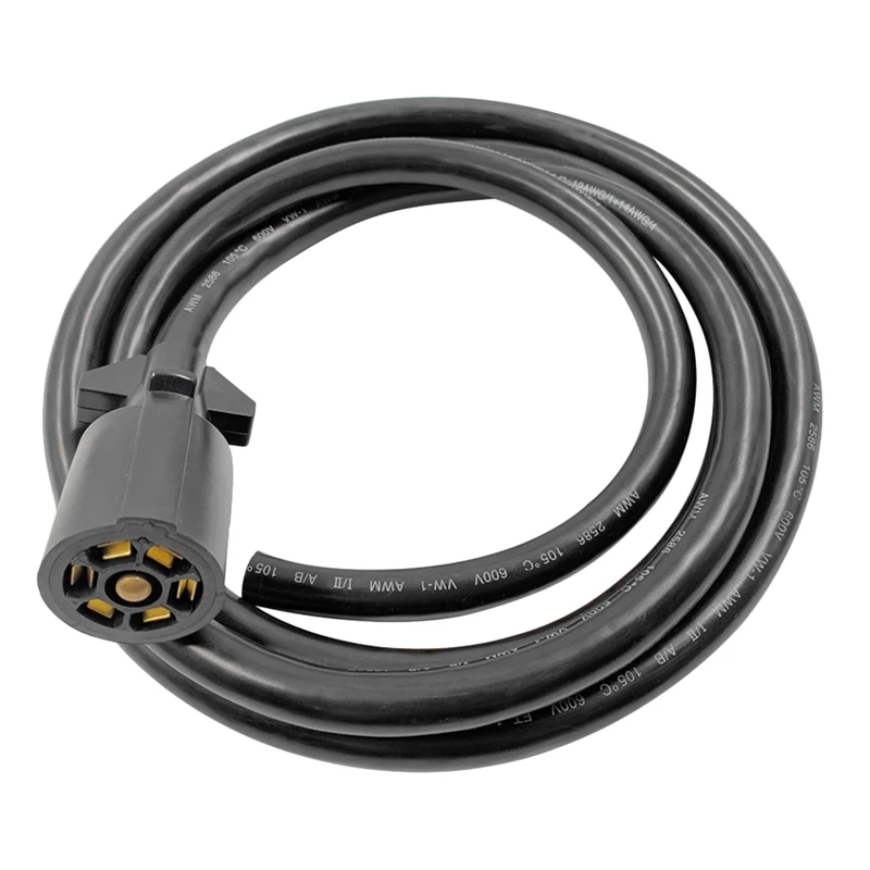 Heavy Duty 7 Way Trailer Plug Inline Cord Wire Harness Cable Double Prongs Connector 8 Feet For Truck Camper RV
Heavy Duty 7 Way Trailer Plug Inline Cord Wire Harness Cable Double Prongs Connector 8 Feet For Truck Camper RV