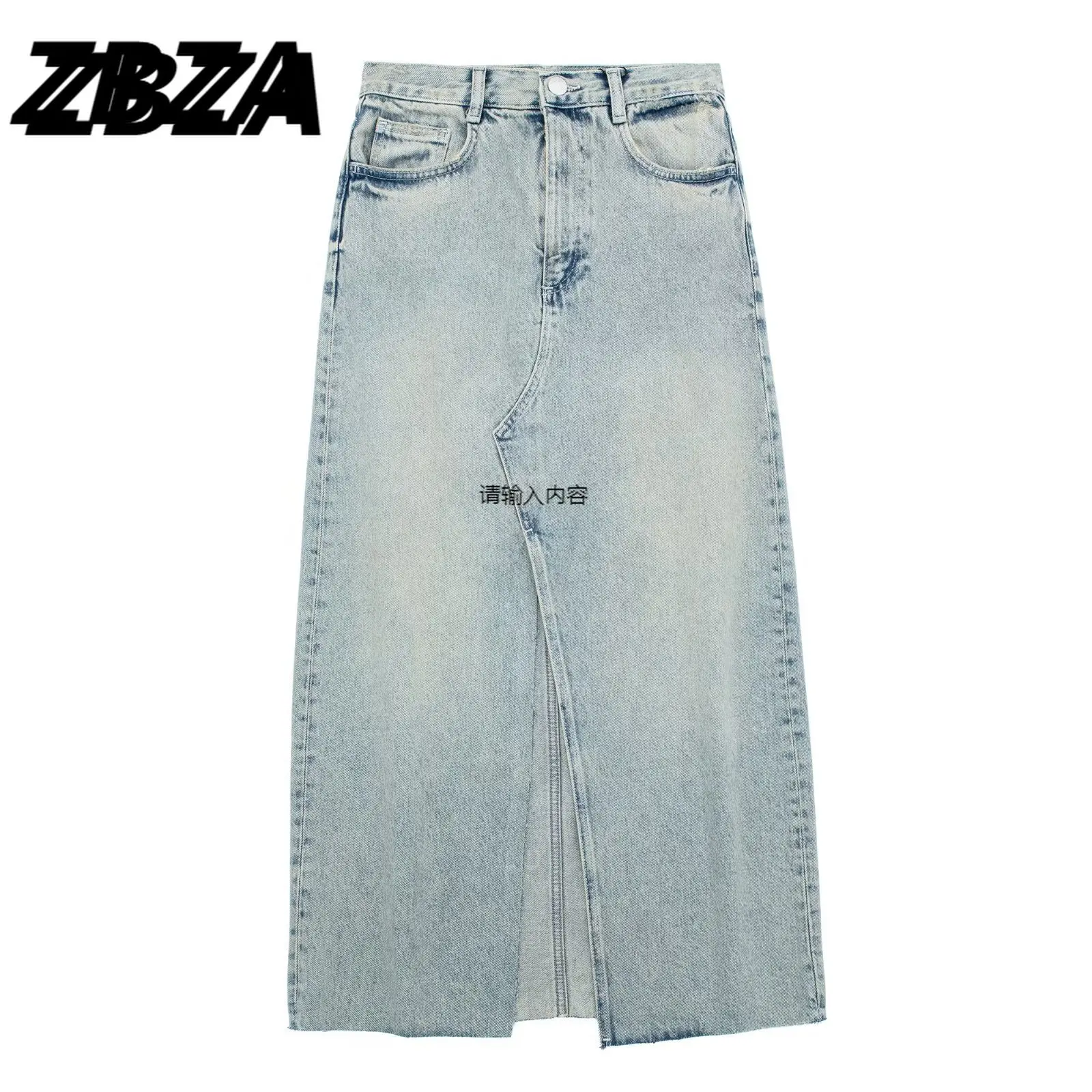 Женская винтажная ковбойская юбка миди на молнии с высокой талией 
Женская винтажная ковбойская юбка миди на молнии с высокой талией