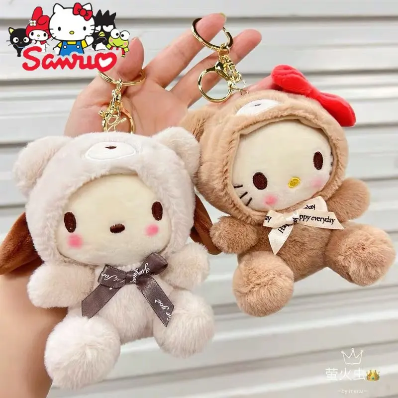 Sanrio Melody Hello Kitty Cinnamoroll Pochacco Doll Key Chain Soft Schoolbag Pendant Girl Accessories Animals Toy Keychain Bags
Sanrio Melody Hello Kitty Cinnamoroll Pochacco Doll Key Chain Soft Schoolbag Pendant Girl Accessories Animals Toy Keychain Bags
