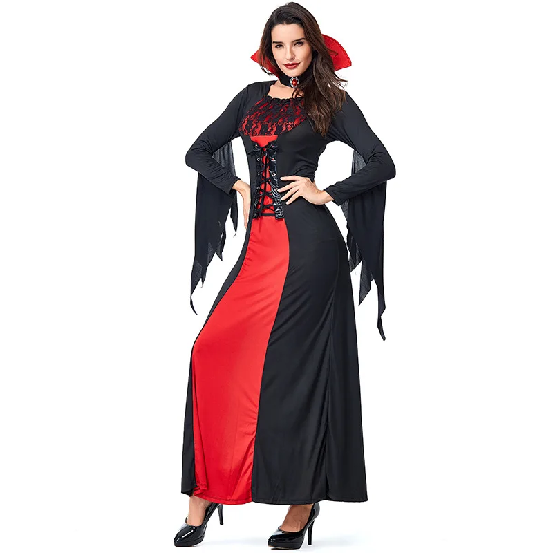 Gothic Vampire Costume for Adult Women Sexy Halloween Carnival Costumes for Party Role Game Cosplay Outfit
Gothic Vampire Costume for Adult Women Sexy Halloween Carnival Costumes for Party Role Game Cosplay Outfit