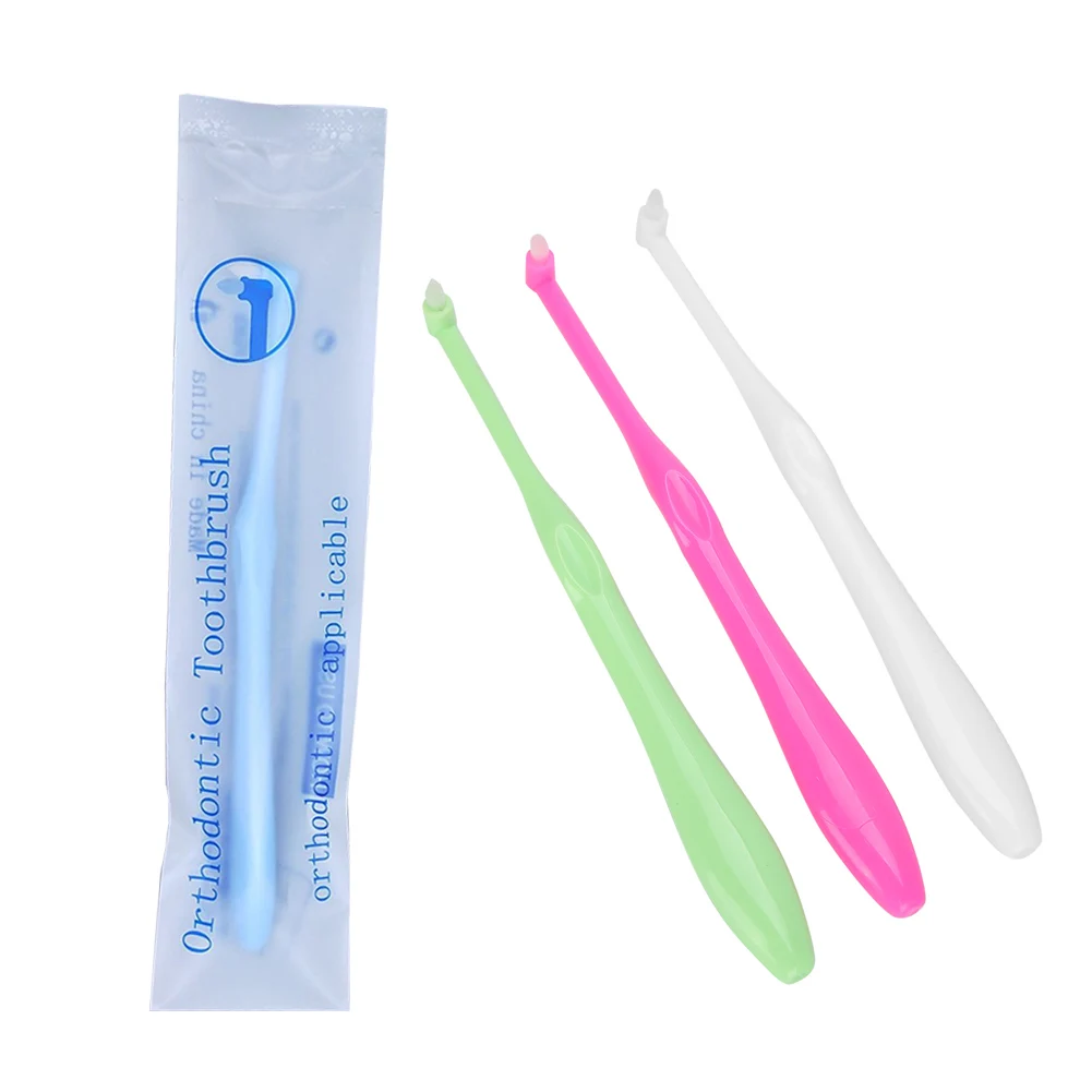 

5Pcs Dental Brace Gap Interdental Brush Soft Bristle Orthodontic Bracket Toothbrush Oral Hygiene Care Denture Teeth Clean Tools