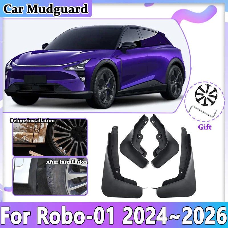 Автомобильные брызговики крыло для Jidu Robo-01 Ji Yue 01 2024~2026 брызговик передний задний брызговик автомобильные аксессуары
Автомобильные брызговики крыло для Jidu Robo-01 Ji Yue 01 2024~2026 брызговик передний задний брызговик автомобильные аксессуары