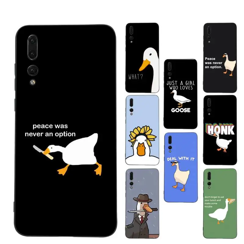 Cartoon Cute Goose Phone Case for Huawei P30 40 20 10 8 9 lite pro plus Psmart2019 
Cartoon Cute Goose Phone Case for Huawei P30 40 20 10 8 9 lite pro plus Psmart2019