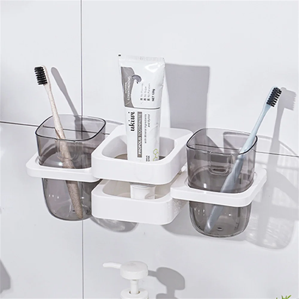 Toothbrush Toothpaste Box Creative Non-perforated Wall-mounted No Mark Adhesive Foldable Bathroom Supplies
Toothbrush Toothpaste Box Creative Non-perforated Wall-mounted No Mark Adhesive Foldable Bathroom Supplies