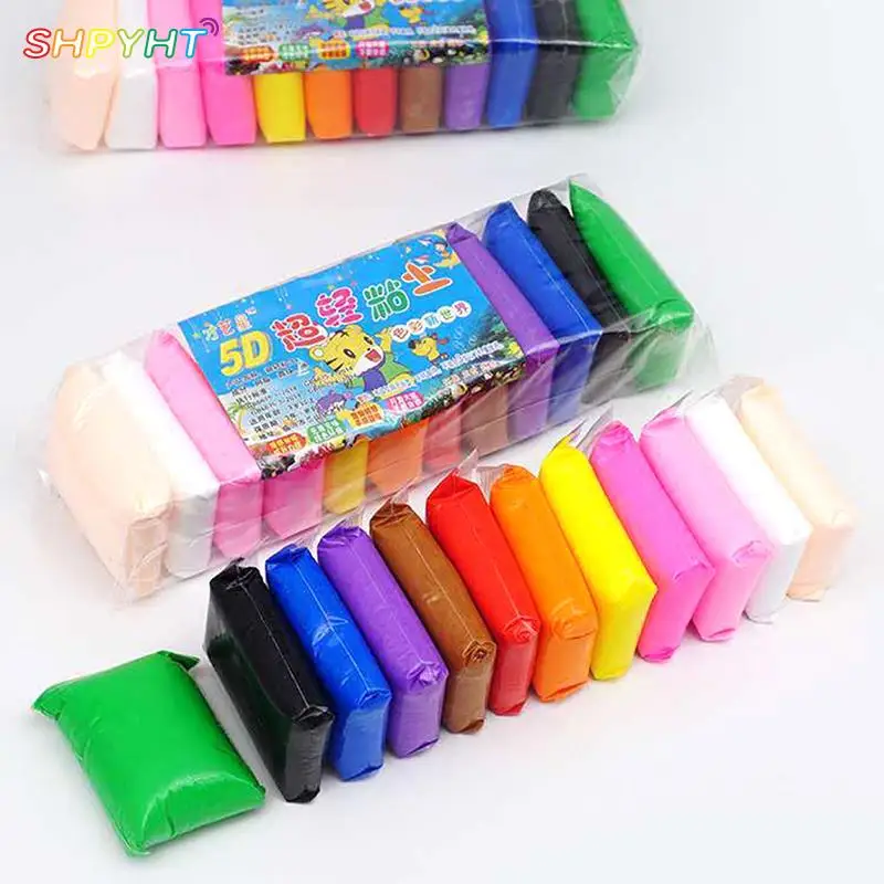 12Colors/set DIY Soft Colorful Hand Glue Light Clay Air Dry Polymer Plasticine Modeling Clay Educational Clay Ultra Light Toy
12Colors/set DIY Soft Colorful Hand Glue Light Clay Air Dry Polymer Plasticine Modeling Clay Educational Clay Ultra Light Toy