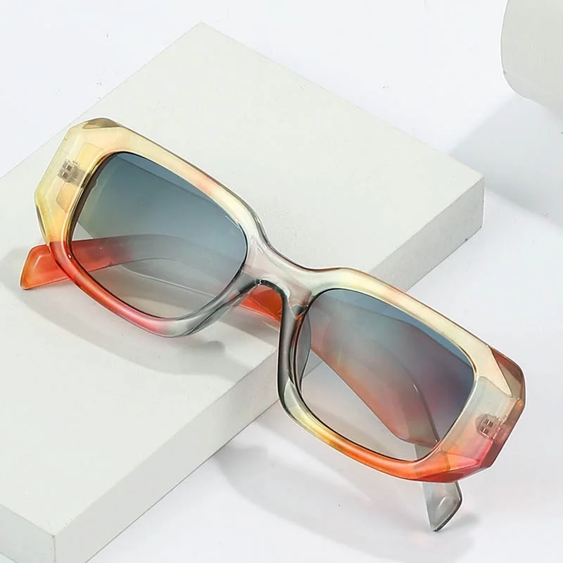 

Celebrity Vintage Thick Sunglasses Women Men Flower Eyewear Acetate Frame Cat Eye Sun Glasses High Quality Women's Glasses 2022