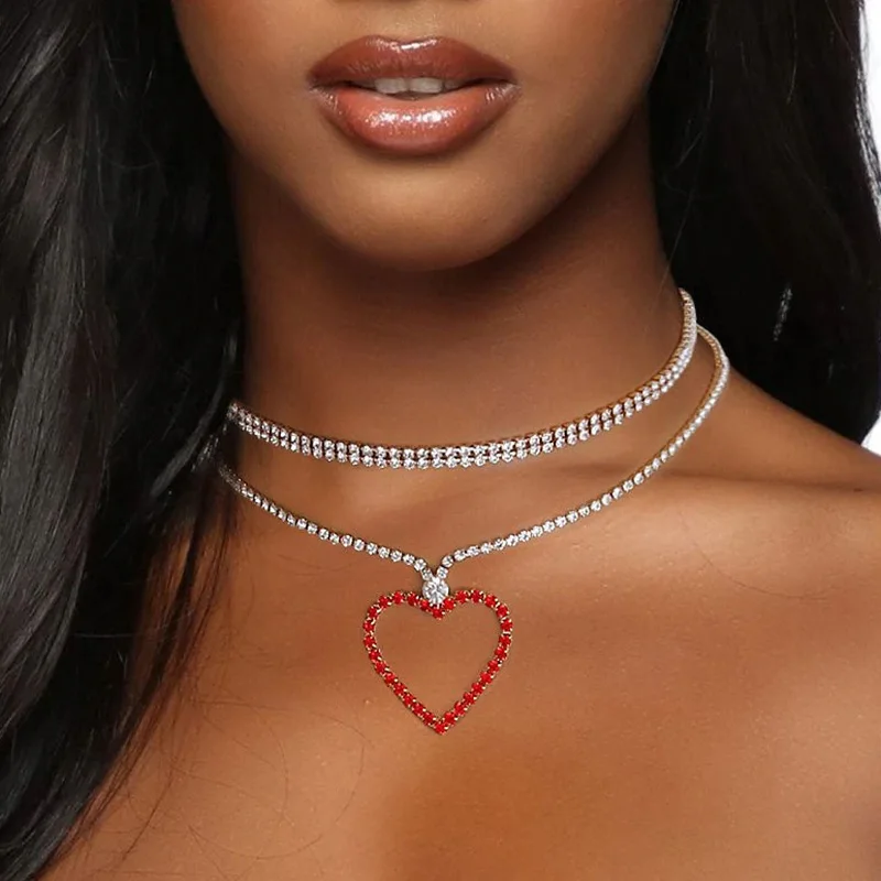 Модное ожерелье Stonefans с подвеской в виде красного хрустального сердца, чокер для женщин, эффектное многослойное Ожерелье Стразы, ожерелье, ю...
Модное ожерелье Stonefans с подвеской в виде красного хрустального сердца, чокер для женщин, эффектное многослойное Ожерелье Стразы, ожерелье, ю...