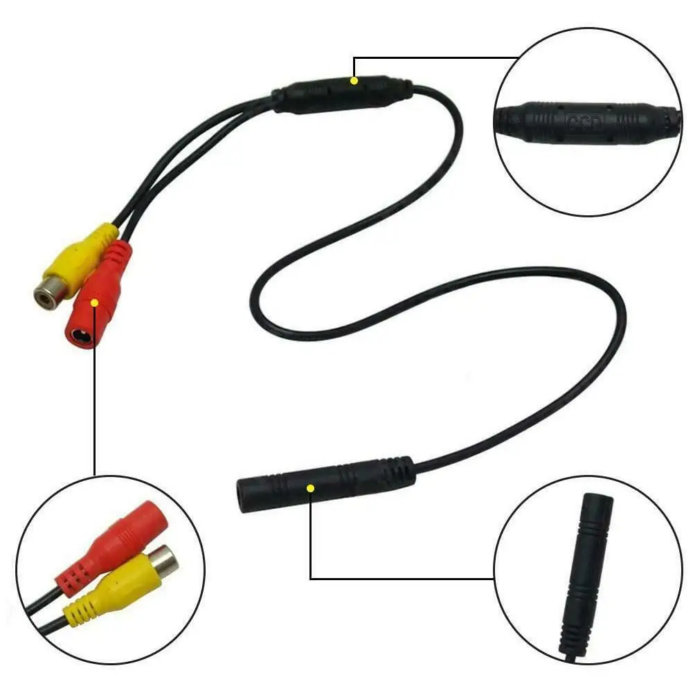 1Pcs Car Camera Signal Harness Reverse Backup Rear View CVBS RCA Female Connector Signal Power Adapter Wire Harness Accessories
1Pcs Car Camera Signal Harness Reverse Backup Rear View CVBS RCA Female Connector Signal Power Adapter Wire Harness Accessories