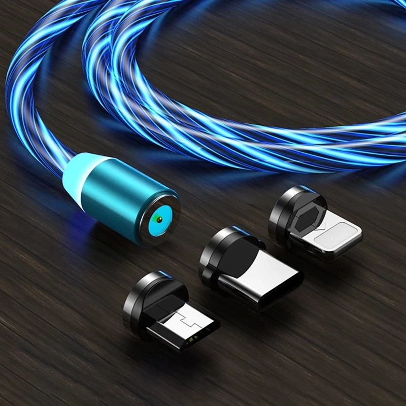 Magnetic Flow Luminous Lighting Charging Mobile Phone Cable Cord Charger Wire LED Micro USB Type C For Iphone Samsung Xiaomi USB
Magnetic Flow Luminous Lighting Charging Mobile Phone Cable Cord Charger Wire LED Micro USB Type C For Iphone Samsung Xiaomi USB