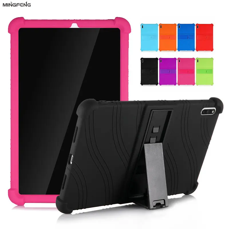 

4 Cornors Thicken Silicon Cover Case with Kickstand For Huawei MatePad 2022 2020 10.4" Tablet Model: BAH3-AL00 BAH3-W09 Fundas