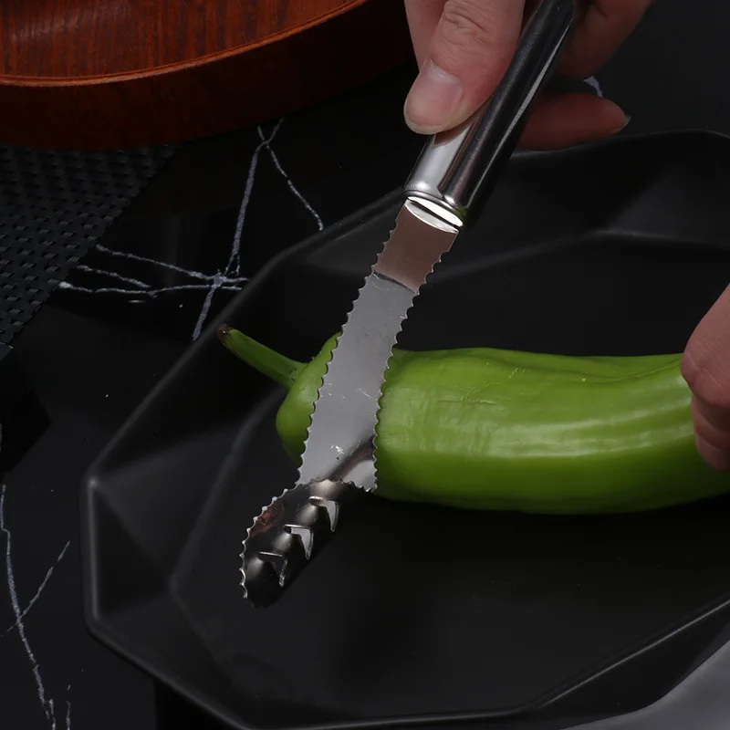Cutting Pepper Corer Knife 304 Stainless Steel Household Crispy Pepper Deseed Cucumber Bitter Melon Corer kitchen Gadgets
Cutting Pepper Corer Knife 304 Stainless Steel Household Crispy Pepper Deseed Cucumber Bitter Melon Corer kitchen Gadgets