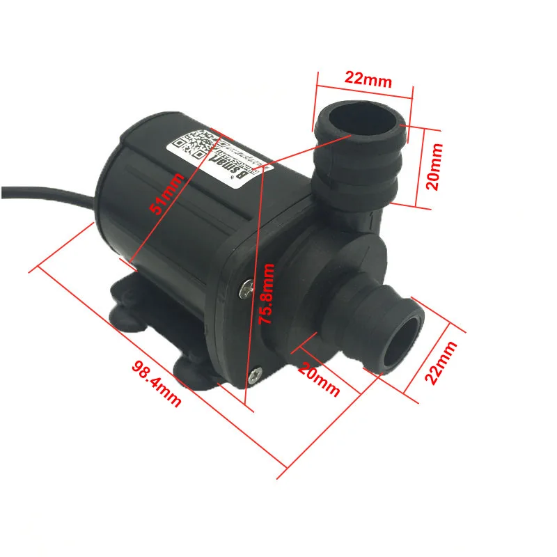 SR1000A Landscape Fountin Water Pump 12V DC Submersible Brushless Pump 24V Silent USB Cooling System 1100-2000L/H Booster
SR1000A Landscape Fountin Water Pump 12V DC Submersible Brushless Pump 24V Silent USB Cooling System 1100-2000L/H Booster