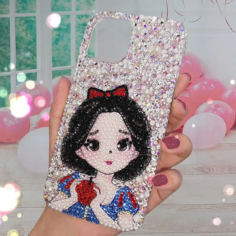 Cute Princess for iPhone 11 12 13 Pro Max iPhone 8 Plus Handmade Diamond Phone Case 14 Rhinestone
Cute Princess for iPhone 11 12 13 Pro Max iPhone 8 Plus Handmade Diamond Phone Case 14 Rhinestone