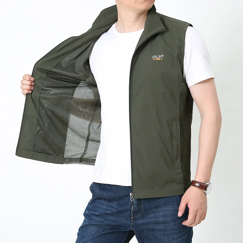 Spring Summer Outdoor Leisure Vest Men Sport Thin Quick Dry Waistcoat Mesh Breathable Sleeveless Jacket Photography Fishing Vest
Spring Summer Outdoor Leisure Vest Men Sport Thin Quick Dry Waistcoat Mesh Breathable Sleeveless Jacket Photography Fishing Vest