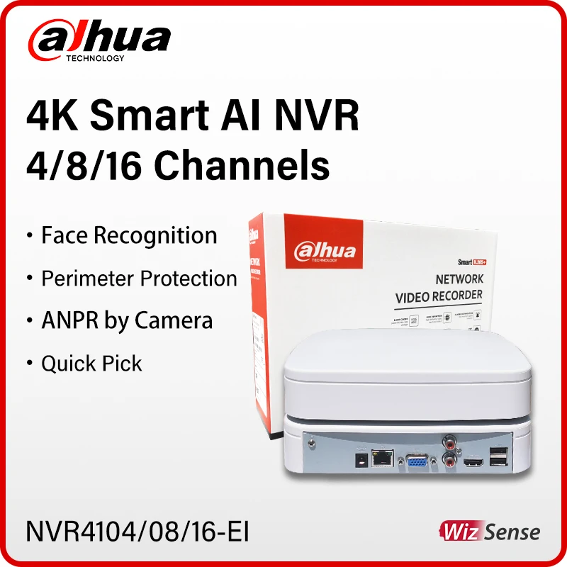 Dahua WizSense IP-видеорегистратор 4/8/16 каналов 
Dahua WizSense IP-видеорегистратор 4/8/16 каналов