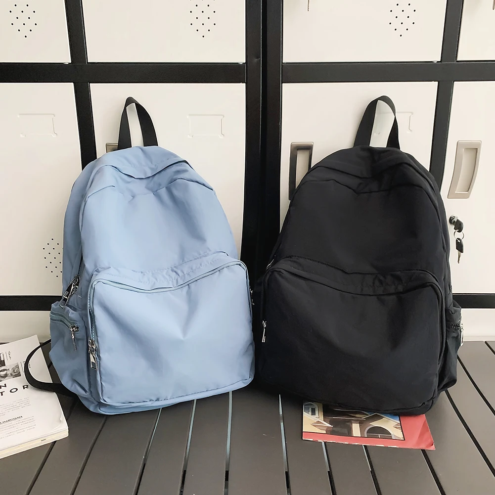 Kawaii Pink Black Zipper Women Backpack Fashion Square Nylon Fabric College Students Backpack for Women Causal Laptop Female Bag
Kawaii Pink Black Zipper Women Backpack Fashion Square Nylon Fabric College Students Backpack for Women Causal Laptop Female Bag