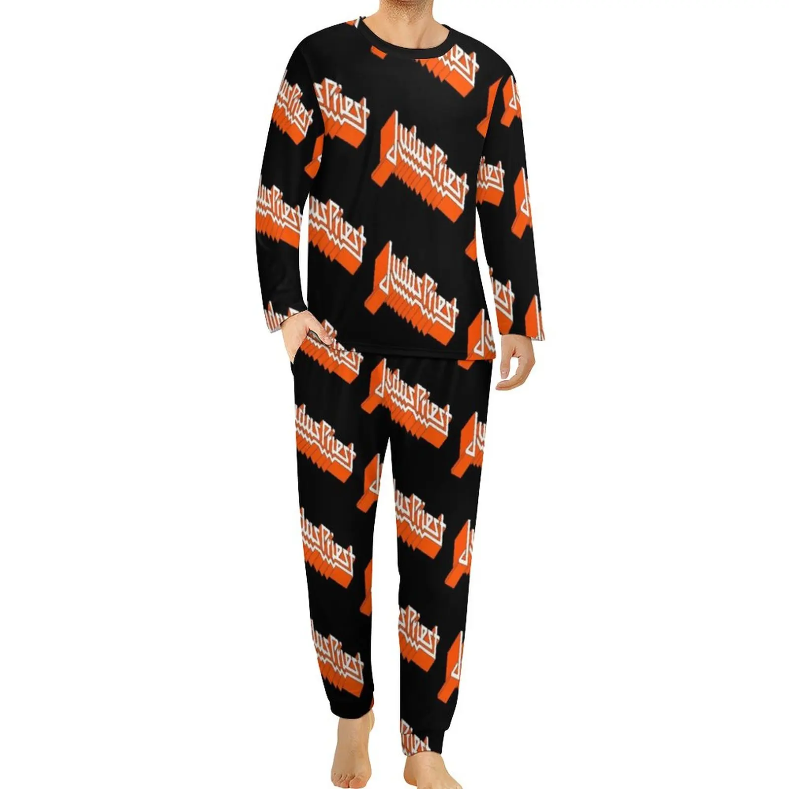 2 шт., мужские мягкие пижамные комплекты с длинным рукавом и музыкальной группой
2 шт., мужские мягкие пижамные комплекты с длинным рукавом и музыкальной группой