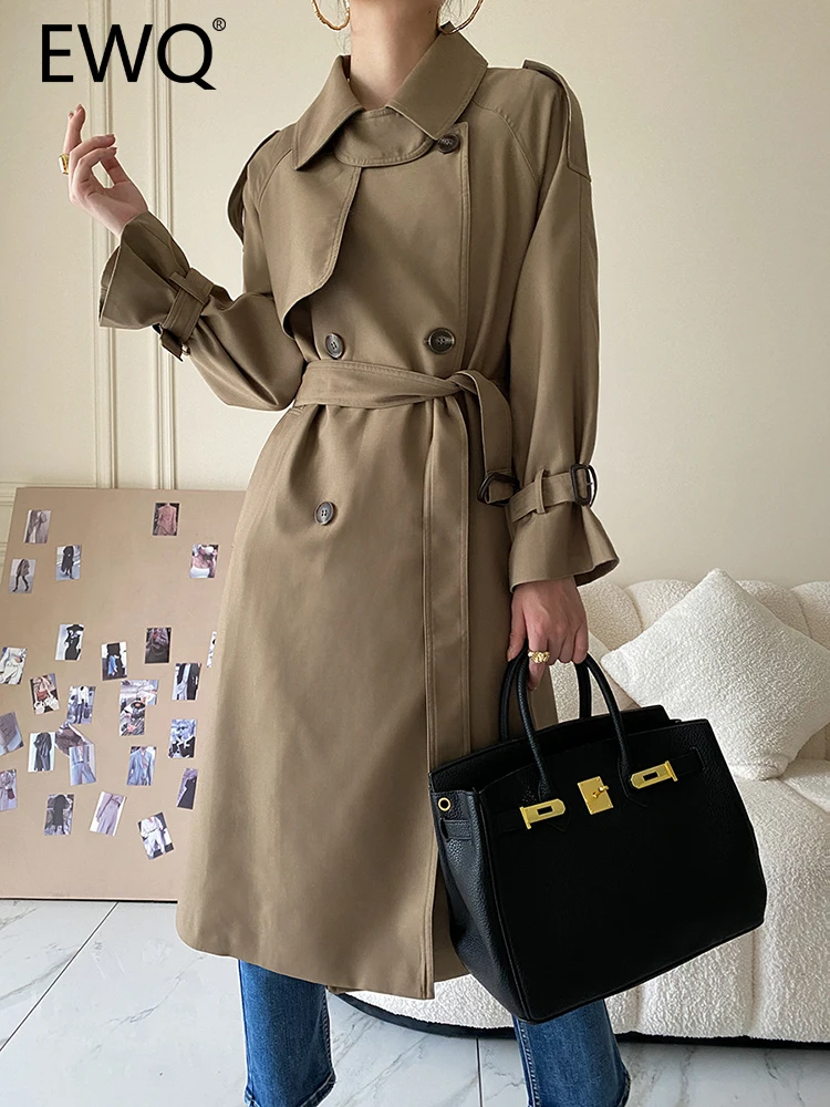 EWQ Lace-up Design Elegant Trench For Women Lapel Double Breasted Long Sleeve Fashion Female Outwear 2023 Autumn New 26D4965
EWQ Lace-up Design Elegant Trench For Women Lapel Double Breasted Long Sleeve Fashion Female Outwear 2023 Autumn New 26D4965
