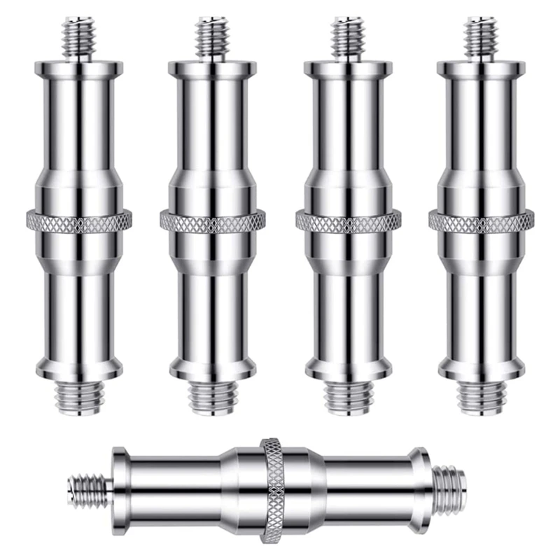 5PCS Standard 1/4 To 3/8 Inch Metal Male Convertor Threaded Screw Adapter Spigot Stud,For Studio Light Stand Camera
5PCS Standard 1/4 To 3/8 Inch Metal Male Convertor Threaded Screw Adapter Spigot Stud,For Studio Light Stand Camera
